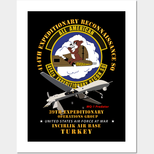 414th Expeditionary Reconnaissance Sq - Incirlik Air Base, Turkey Wall Art by twix123844